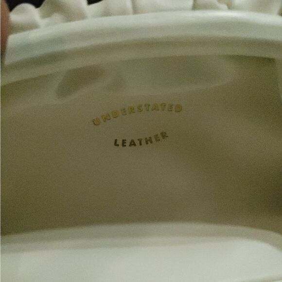 UNDERSTATED LEATHER Crescent Clutch in Ivory - Picture 9 of 12